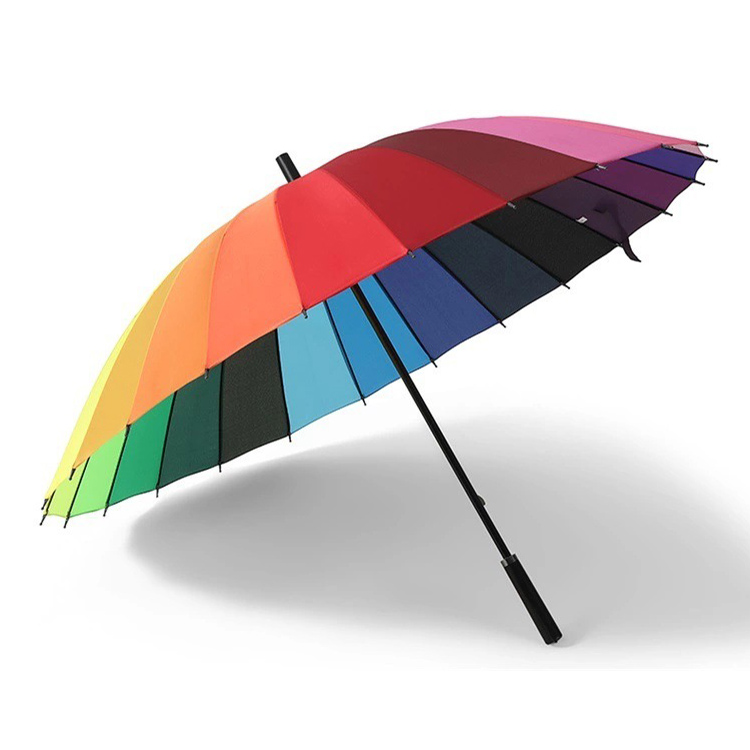 guarda-chuvas de golfe arco-íris