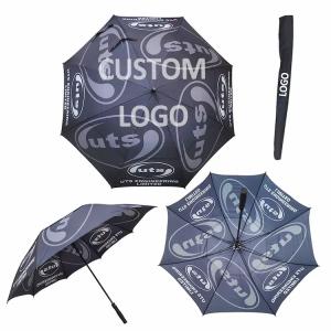 Atacado Guarda-chuva de golfe personalizado com impressão multifacetada logotipo da personalidade guarda-chuva promocional
