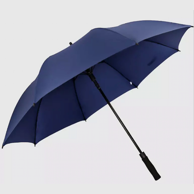 Guarda-chuva de golfe automático impresso com logotipo personalizado à prova de vento
